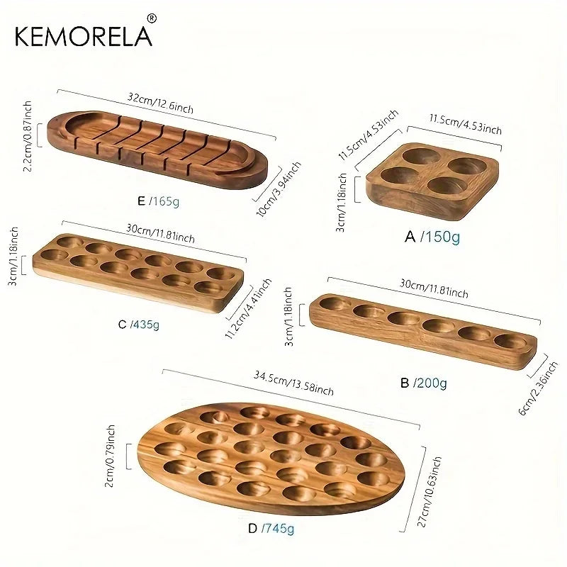 KEMORELA Wooden Egg Storage Box – Multi-Compartment Kitchen Organizer for Fresh Eggs