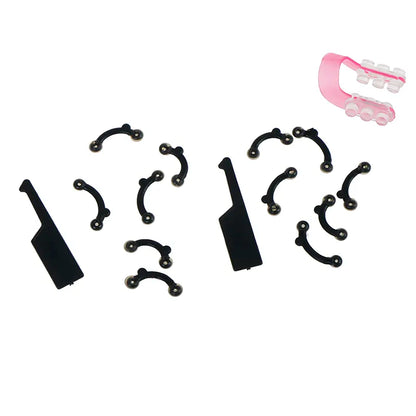 Elevate Your Nose Beauty with a 6-Piece Beauty Nose Up Lifting Set - No Pain Nose Shaping Clips and Massager Tools for Women and Girls in 3 Sizes