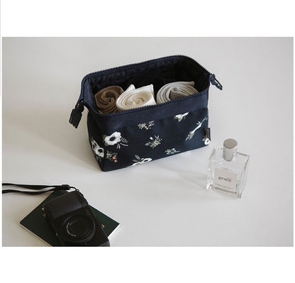 Women’s Flamingo Makeup Bag – Large Travel Toiletry & Cosmetic Organizer Pouch