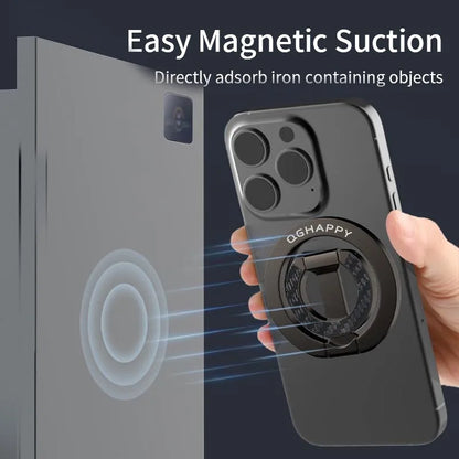 Double-Sided Magnetic Phone Ring Holder – MagSafe Kickstand Grip for iPhone, Huawei & Xiaomi