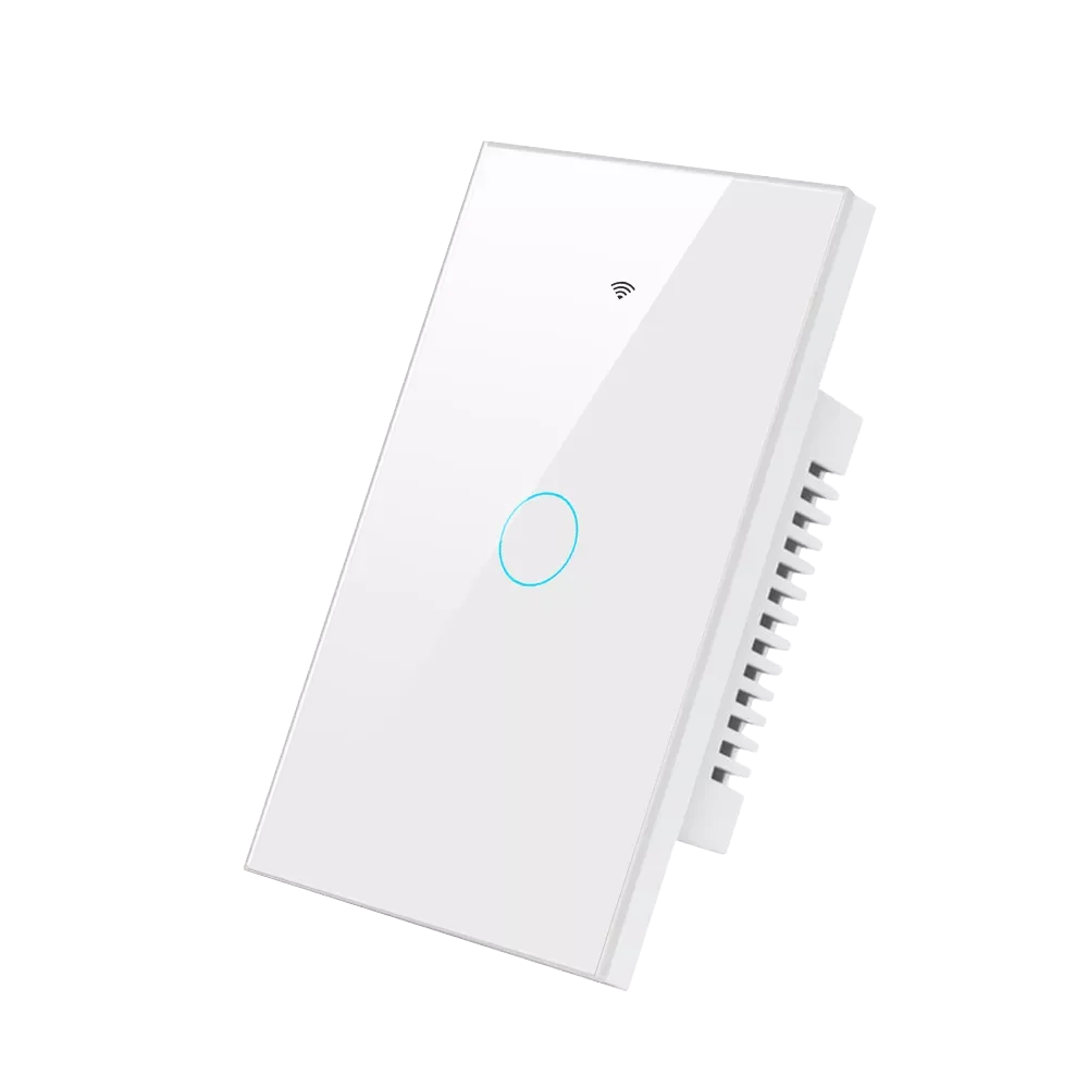 Tuya Smart WiFi Bluetooth Wall Touch Light Switch No Neutral Wire Required US 1-4 Gang Alexa Google Home Compatible Switch