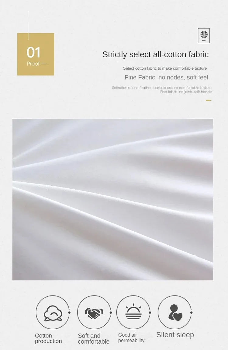 95% White Goose Down Duvet – Five-Star Hotel Quality, Warm Double or Single Goose Down Comforter