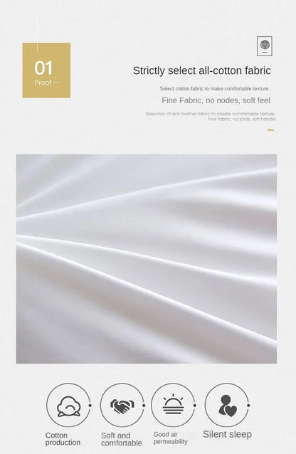 95% White Goose Down Duvet – Five-Star Hotel Quality, Warm Double or Single Goose Down Comforter