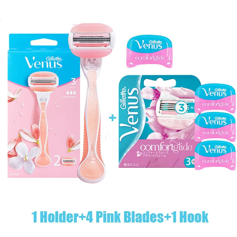 Gillette Venus Safety Razor for Women - 3/5 Blade Shaver for Face, Arms, Legs, and Hair Removal