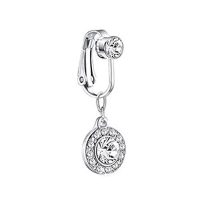 Faux Belly Ring - Non-Piercing Clip-On Navel Button Body Jewelry Belly Piercing Accessory