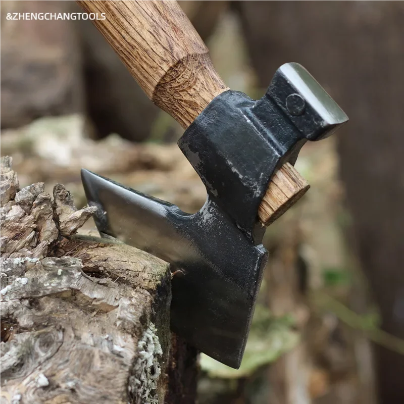 Handmade Forged Multifunctional Camping Axe – Small Outdoor Axe for Wood, Tree, and Bone Chopping