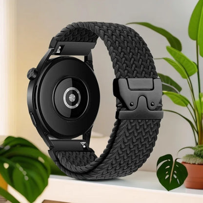 Braided Loop Watch Band – 18/20/22mm Parachute Style Strap for Garmin Venu/3/3S, Forerunner 265/265S/645, Samsung & Huawei GT Watches