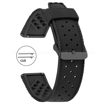 Premium Tropic Silicone Watch Strap – 20mm & 22mm Quick Release Waterproof Rubber Bracelet for Seiko, Oris & Omega