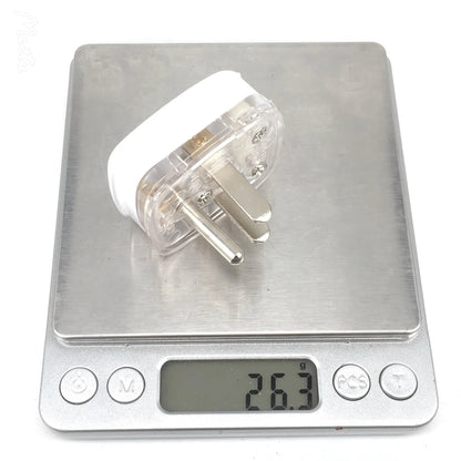 US American 3-Pin AC Power Plug - Rewireable Male Electrical Connector with Wire for Extension Cord Cable