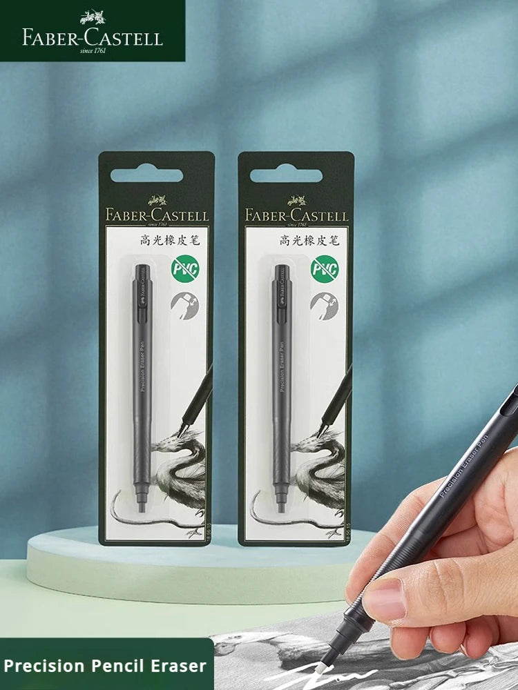 Faber-Castell Precision Tip Pen-Style Eraser – 2.5mm Refillable Retractable