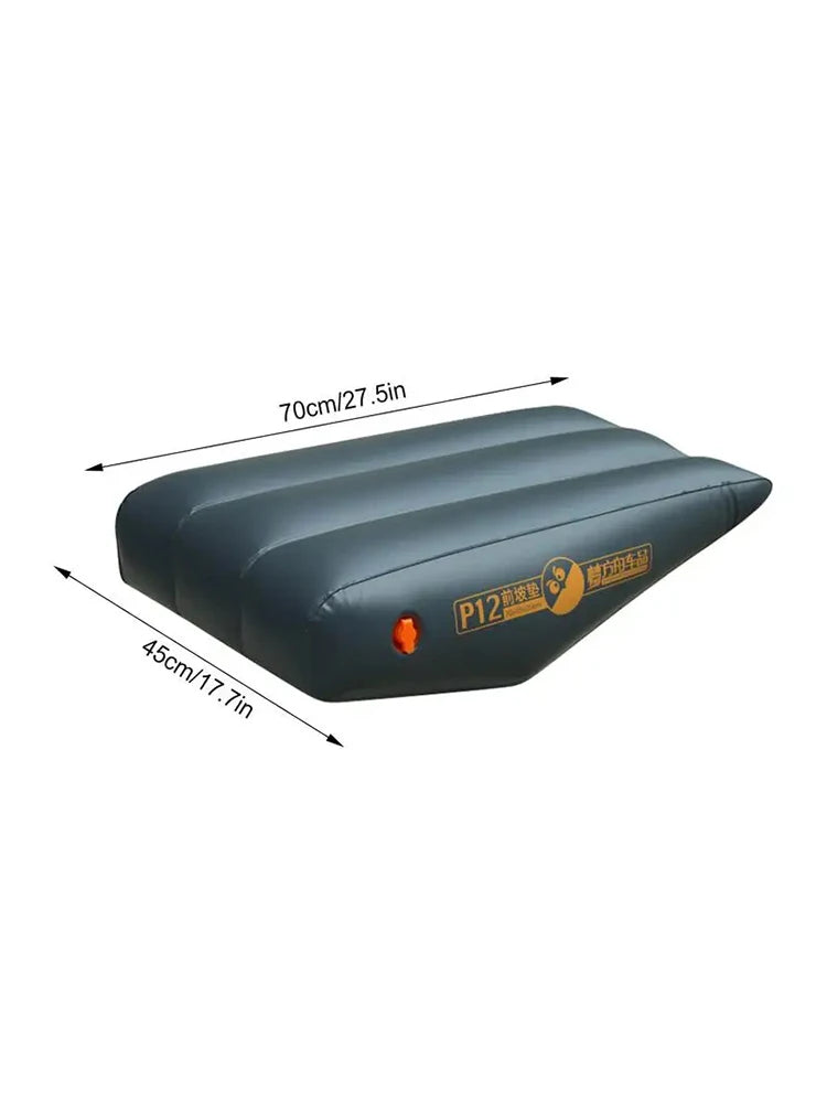 Car Travel Inflatable Mattress — Front Slope Air Bed Cushion & Seat Gap Pad for Self-Driving Trips