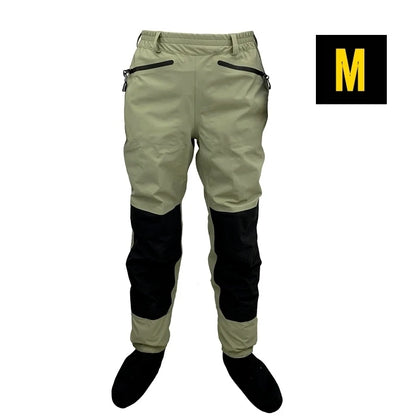 3 Layer Breathable Waterproof Fly Fishing Waist Waders – Stockingfoot High Pant Waders for Duck Hunting & Wading