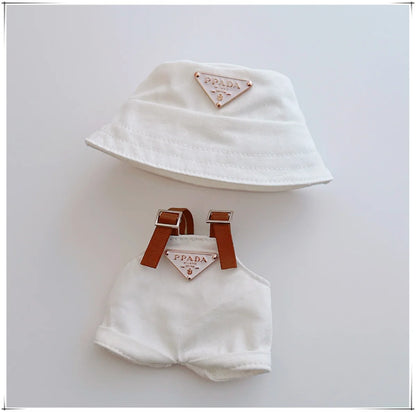 17cm Labubu Mini Doll Outfit Set - Hat, Clothes & Shoes for Labubu II Sitting Party Game Accessories