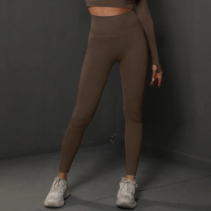 High Waist Women’s Yoga Leggings – Seamless Push-Up Fitness, Running & Gym Pants with Hip Lift and High Elasticity