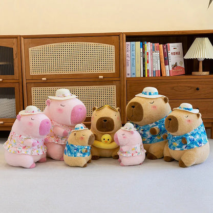 Capybara Plush Toy - 23cm Soft Cute Stuffed Animal Doll for Kids & Holiday Gifts