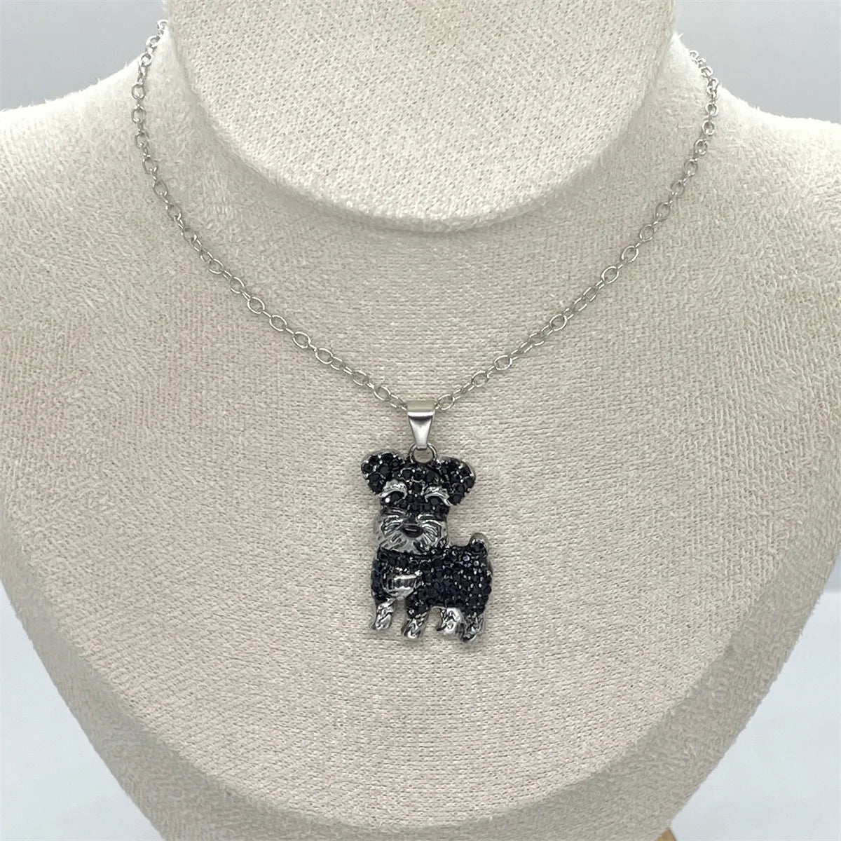 Schnauzer Dog Pendant Necklace – Cute & Elegant Puppy Jewelry for Women, Perfect Gift for Dog Lovers