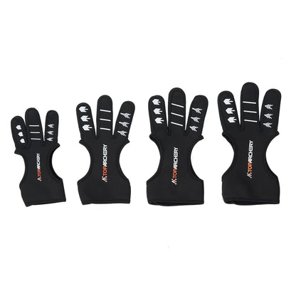 Archery Glove Three-Finger Guard – Shooting Gloves for Recurve Bow, Hunting & Beginners