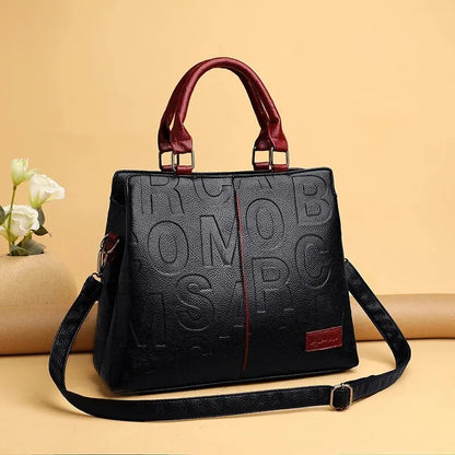 PU Leather Women’s Shoulder Crossbody Bag – Luxury Casual Large Capacity Travel Handbag