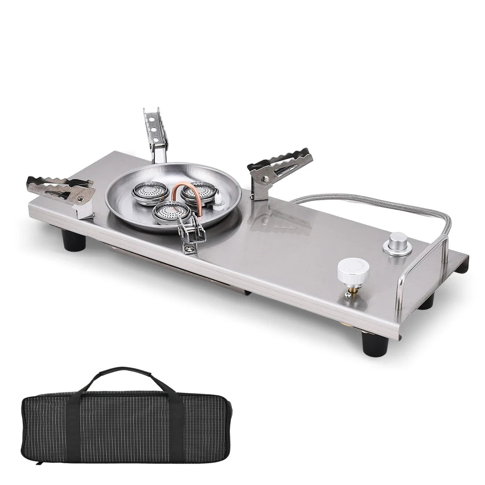 Pandatour IGT Folding Camping Gas Stove - One-Click Ignition High-Power Portable Table Burner