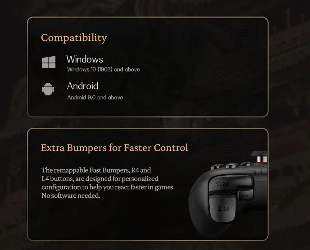 8BitDo Myth Wukong Ultimate 2C Gamepad - Wireless & Wired Gaming Controller for PC, Windows 10/11, Steam, Raspberry Pi & Android