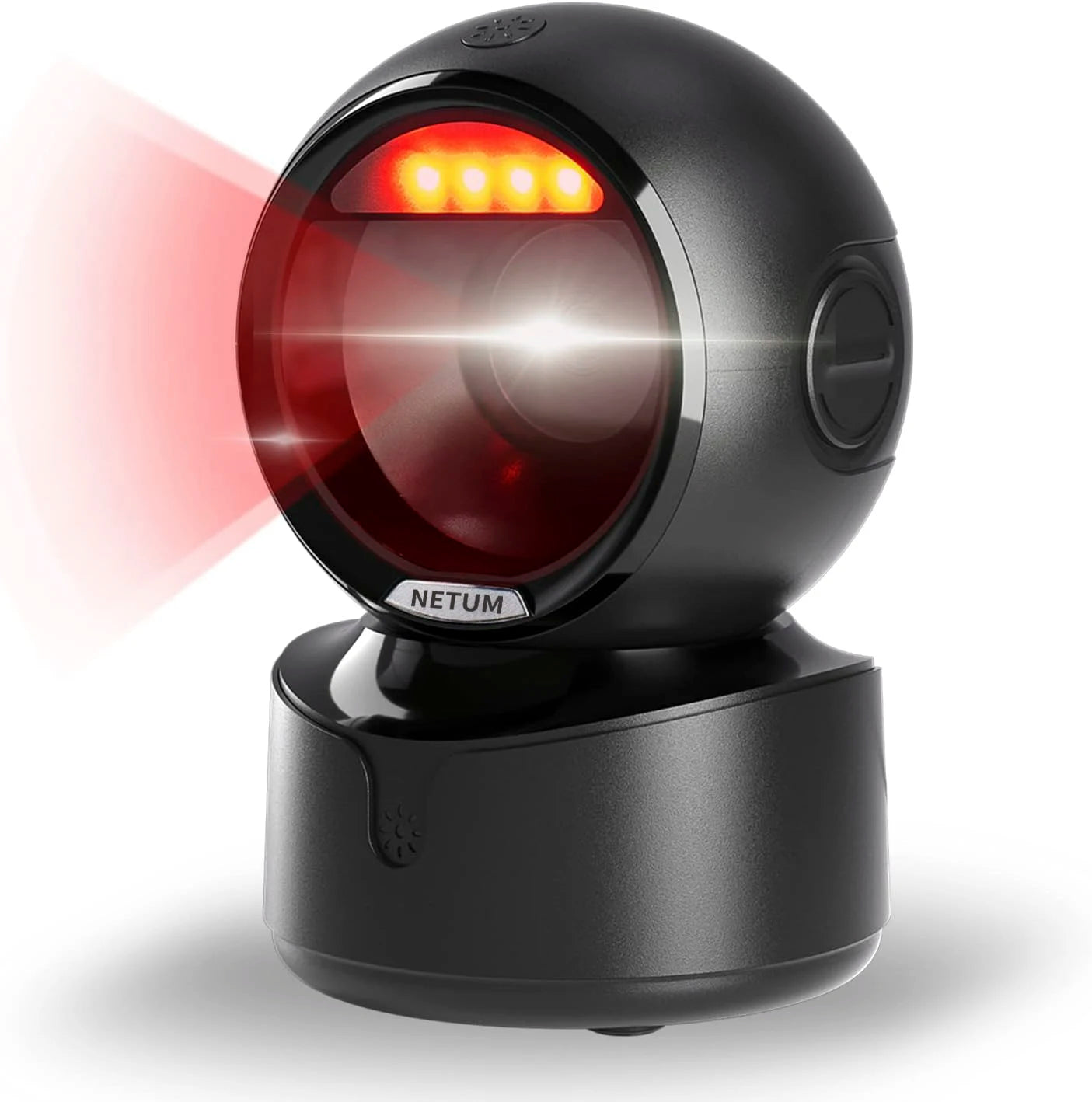 NETUM Desktop 2D QR Barcode Scanner – Hands-Free Omnidirectional USB Reader for 1D/2D & Screen Barcode Scanning (A5 Size)