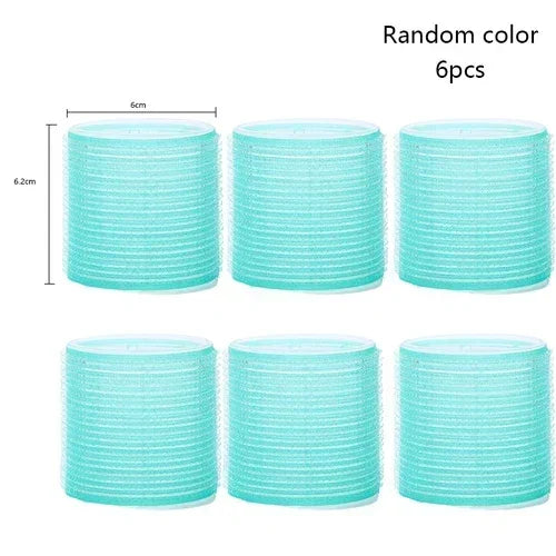 Jumbo Self-Grip Hair Rollers – Heatless Curlers for Salon & Home, Sticky Hair Styling Tools
