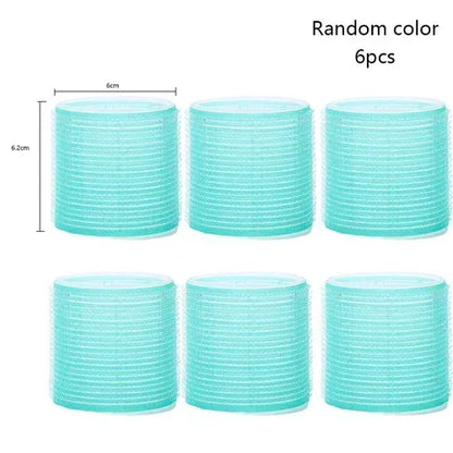 Jumbo Self-Grip Hair Rollers – Heatless Curlers for Salon & Home, Sticky Hair Styling Tools