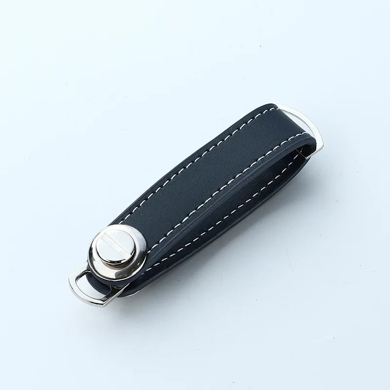 Leather Car Key Pouch – Wallet Case & Key Organizer with Chain for Smart Keys