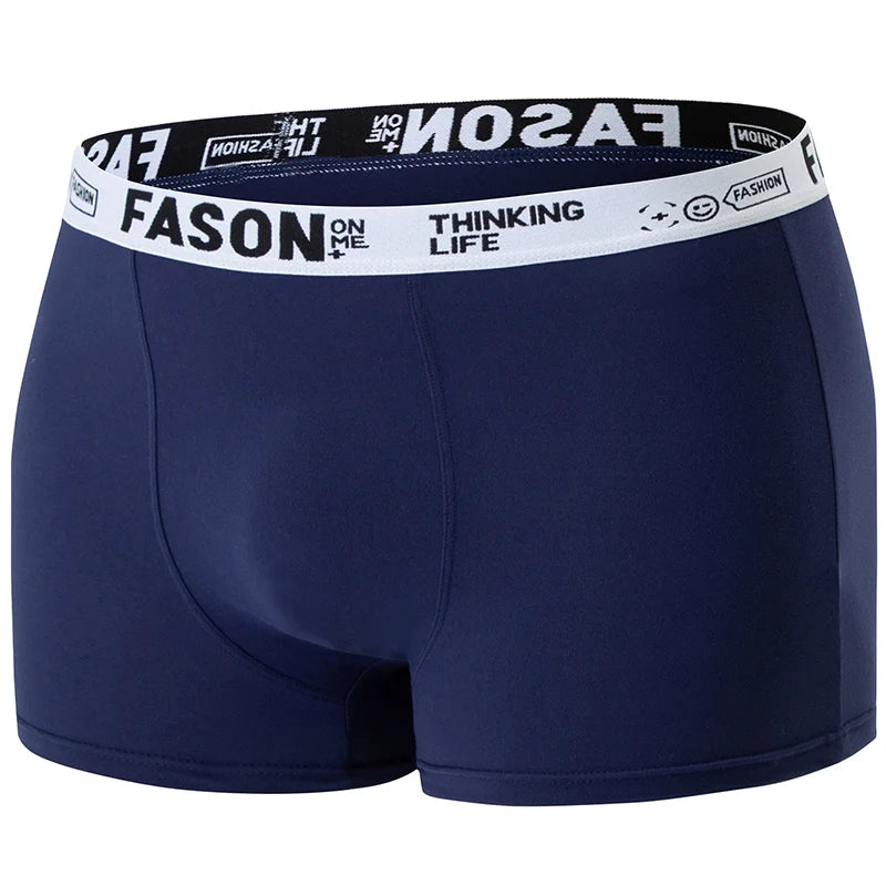 4/10 Pack Men's & Teen Boys' Boyshort Underwear – Comfy Elastic Waist, Parent-Child Matching, Multi-Size Fashion Shorts