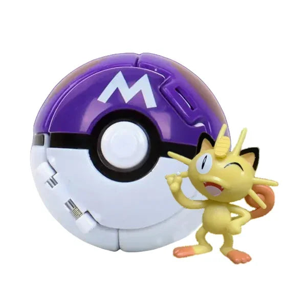Pokemon Pokeball Figurine — Anime Action Figures including Pikachu & Charizard, Kids Collectible Toy Gift