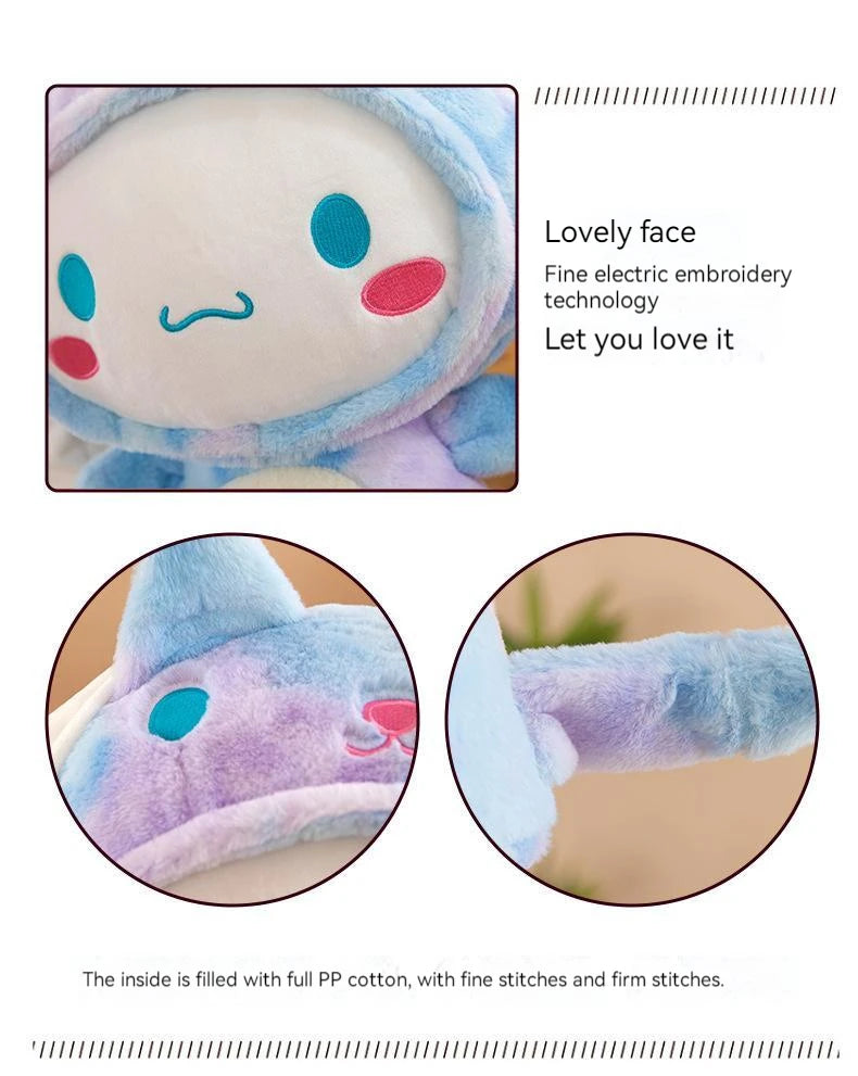 Kawaii Sanrio Cinnamoroll Plushie Toy – Heart Shaped Soft Stuffed Doll, Cute Japanese Cartoon Toy for Children's Birthday Gift