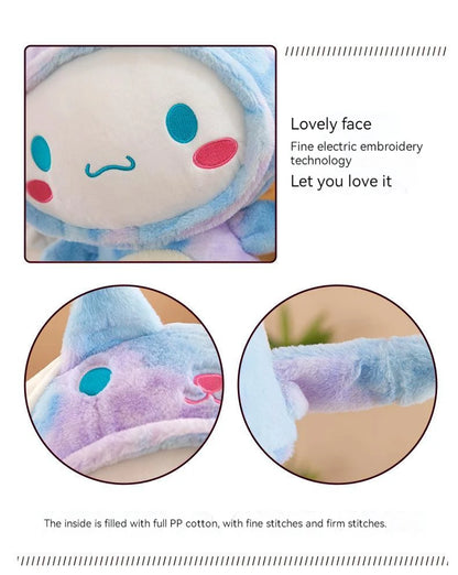 Kawaii Sanrio Cinnamoroll Plushie Toy – Heart Shaped Soft Stuffed Doll, Cute Japanese Cartoon Toy for Children's Birthday Gift