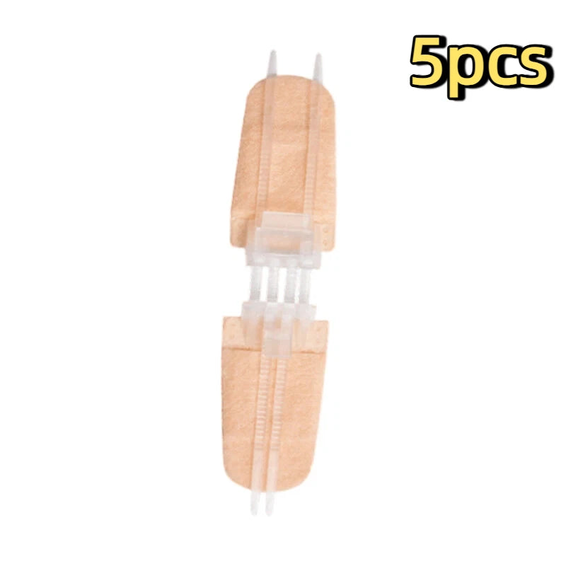 1–20-Piece Zipper Wound Closure Patch Set - Suture-Free Wound Dressing Strips for First Aid and Outdoor Care