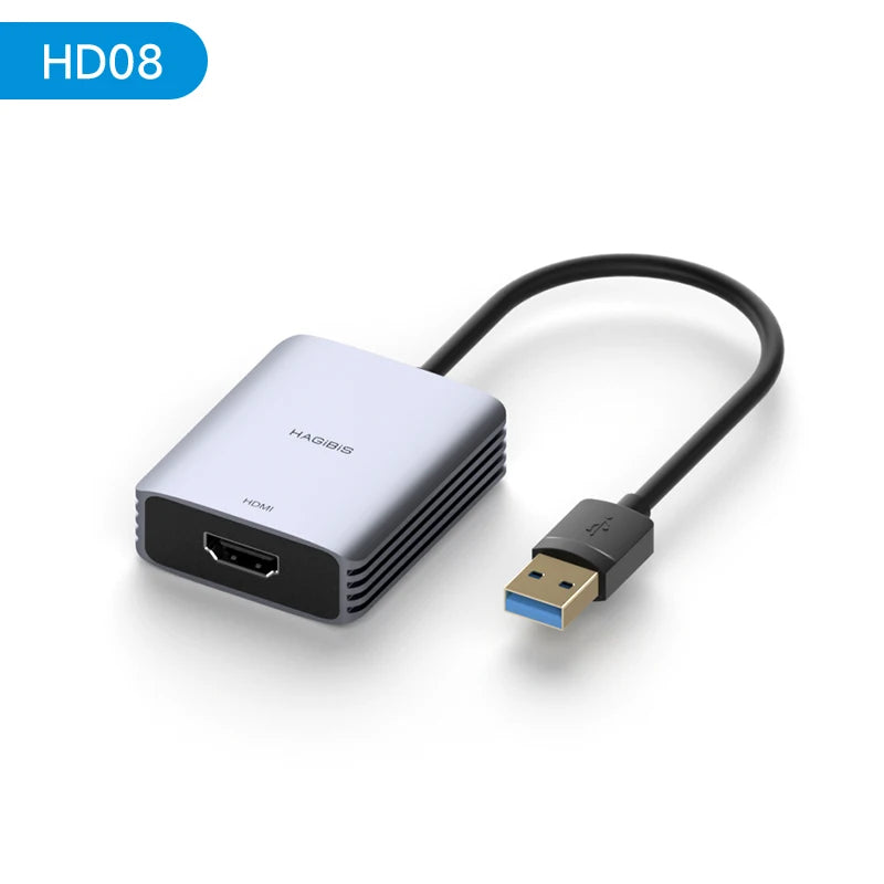 Hagibis USB-A/C to HDMI Adapter MST Dual Monitor Converter – Triple Display Dock for M1/M2/M3 MacBook & Windows Laptop Support