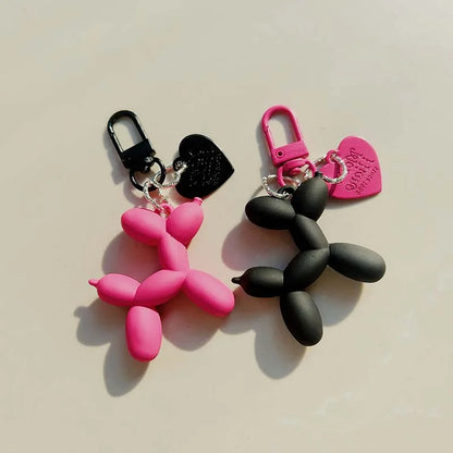 Jelly Balloon Dog Keychain - Cute Cartoon Dog Pendant Charm for Keys, Bags & Unisex Gifts
