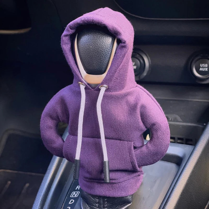 Universal Gear Shift Lever Hoodie Cover – Manual & Automatic Car Handle Decoration Interior Accessory