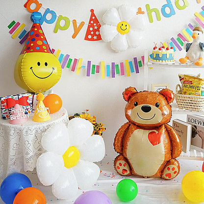 Valentine's Day Big Love Bear Foil Balloons - Perfect for Wedding and Engagement Party Decorations, Romantic Gifts