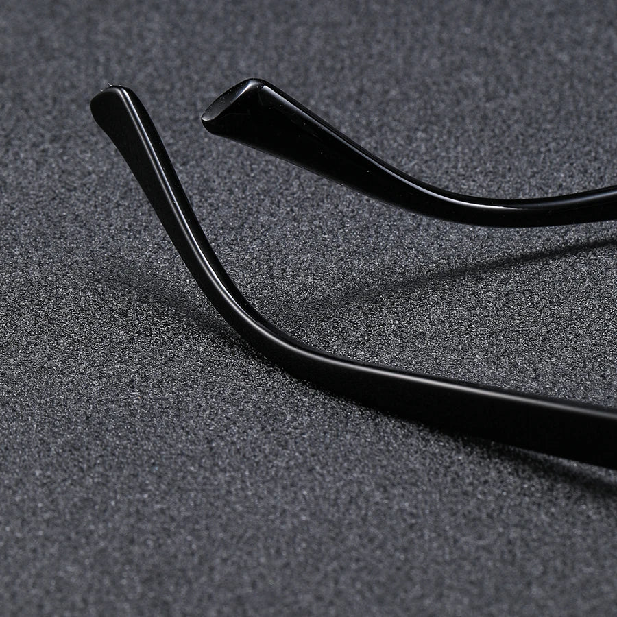 Men's Retro Square Frame Glasses - Trendy Y2K Rivet Street Style Fashion Eyewear