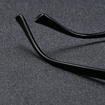 Men's Retro Square Frame Glasses - Trendy Y2K Rivet Street Style Fashion Eyewear