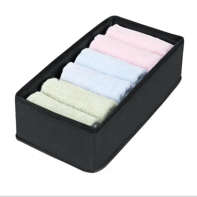 Underwear & Sock Storage Organizer Box – Bra, Socks & Clothing Drawer Divider for Wardrobe & Cabinet Organization System