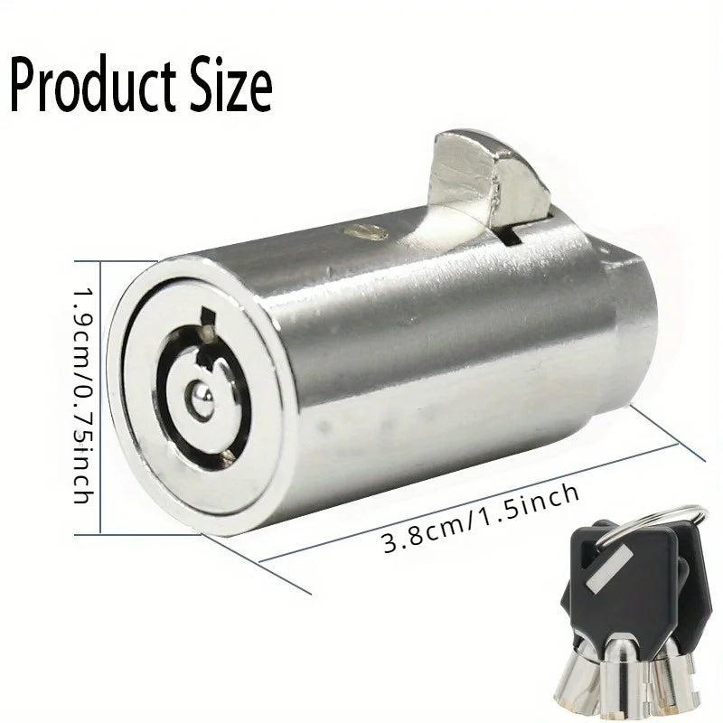 Universal Vending Machine Security Lock Set - Keyed Alike Tubular Keyway Lock