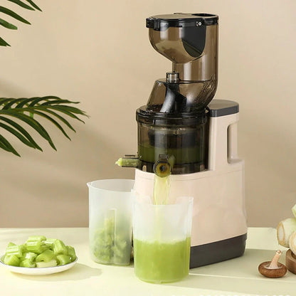 Houselin 7" Masticating Juicer — Cold Press Electric Juicer for Whole Fruits & Vegetables, High Yield