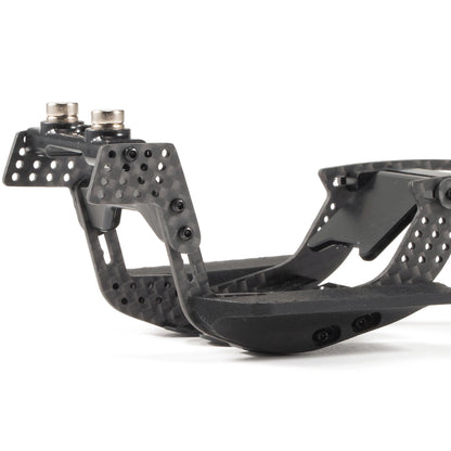 Carbon Fiber 1/24 LCG Chassis Kit - High-Clearance Adjustable Wheelbase for SCX24 Custom Performance Builds