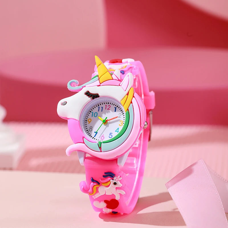 Cartoon Silicone Gift Watch for Kids – Cute Colorful Wristwatch for Boys and Girls