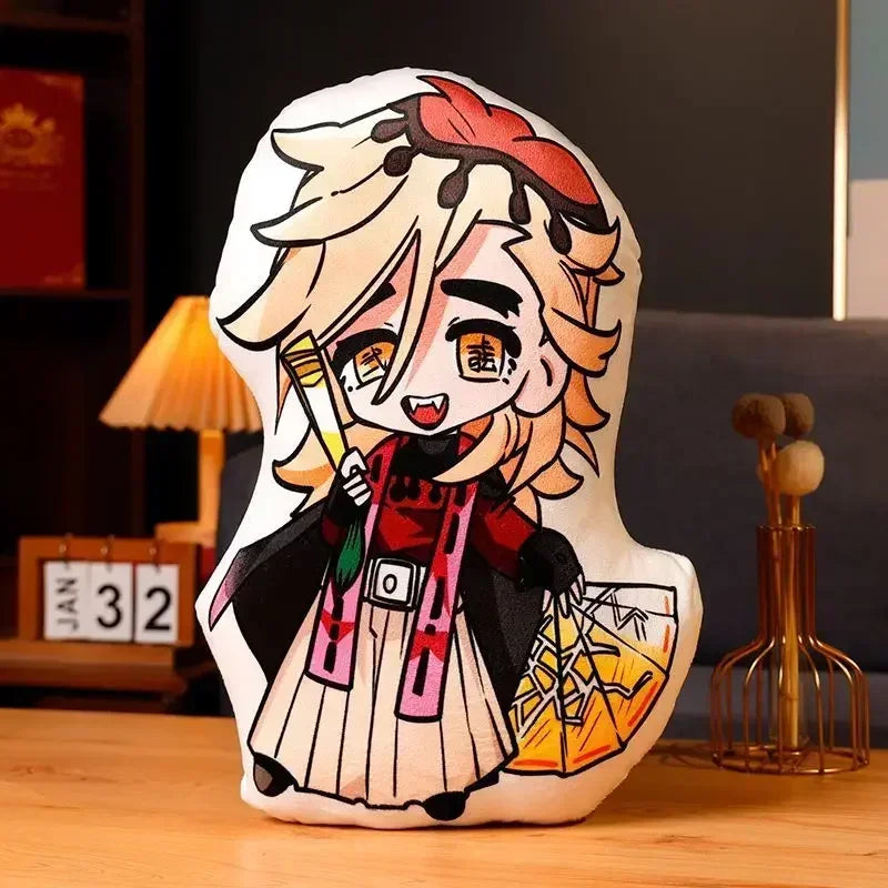 Demon Slayer Kimetsu no Yaiba Plush Cushion – Anime Dakimakura Pillow Tanjiro Nezuko Zenitsu Inosuke Kawaii Doll