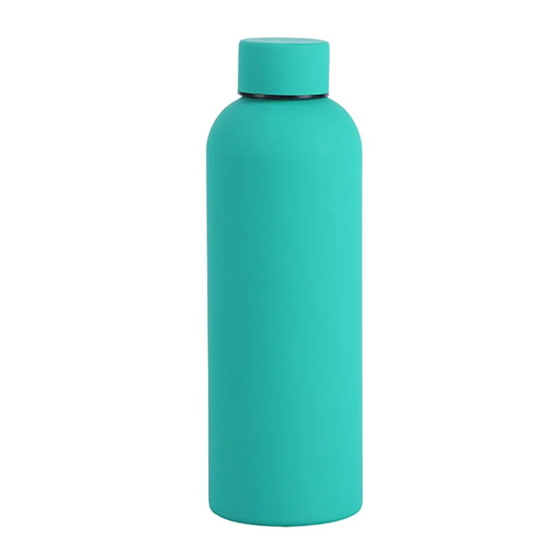 500/750ML Stainless Steel Thermos Cup – Outdoor Sports Kettle, Rubber Paint, Double-Walled Insulated Water Bottle