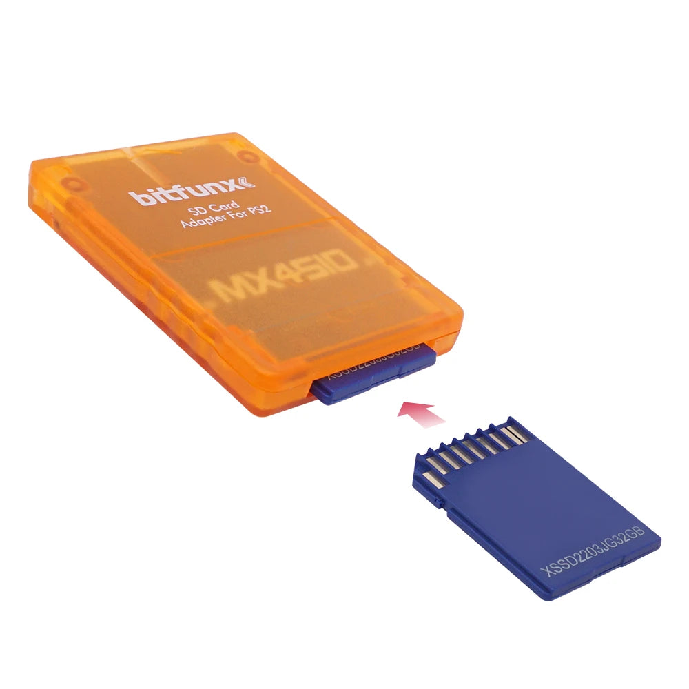 MX4SIO SIO2SD TF/SD Card Adapter – Memory Card Reader for PS2 Game Consoles