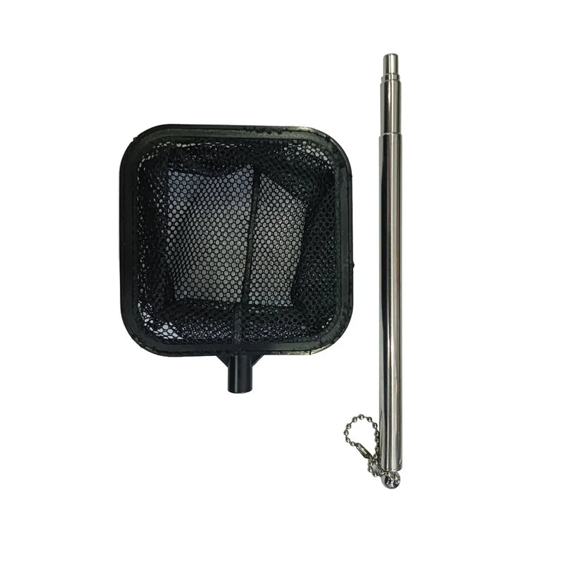 Stainless Steel Retractable Aquarium Fish Net – Small Shrimp Fishing Net for Fish Tank Cleaning and Water Maintenance Accessories Tool