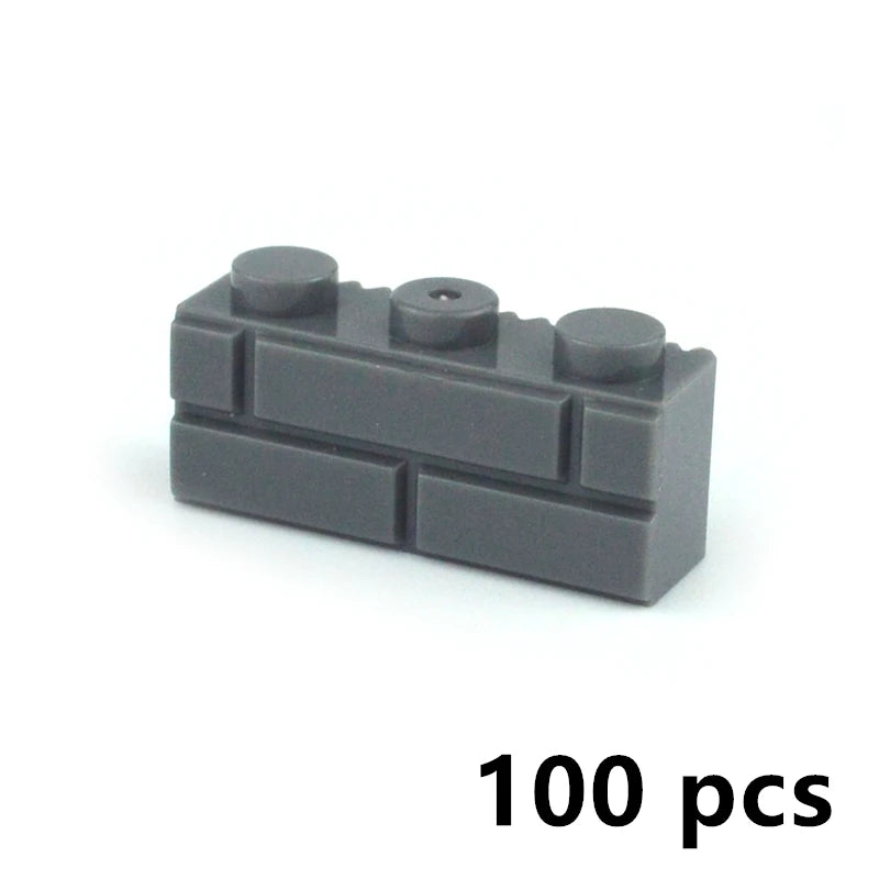 DIY Building Block Wall Figures Bricks - 1x2, 1x3 & 1x4 Small Construction Bricks for Creative Building & Educational Play