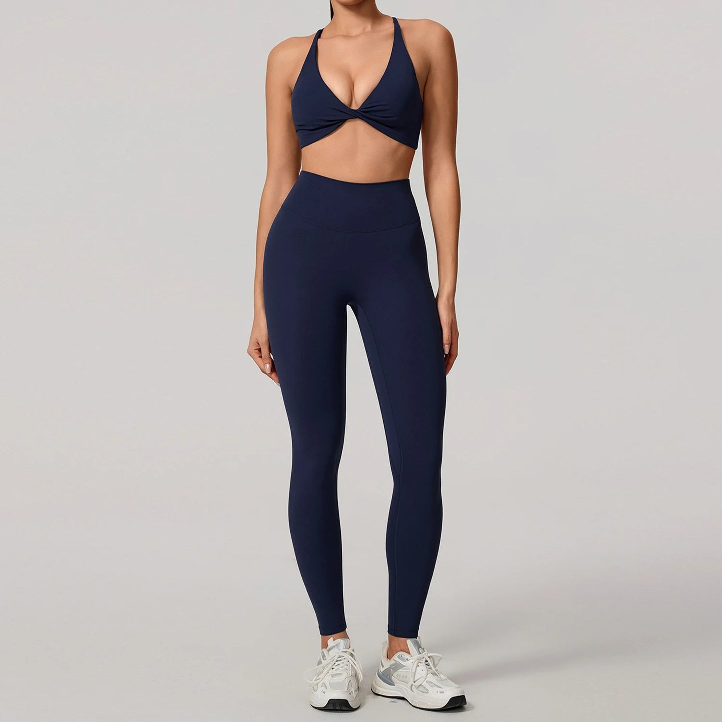 2Pcs Women's Yoga Sports Set - Quick Dry Long Sleeve Workout Tracksuit for Gym & Running